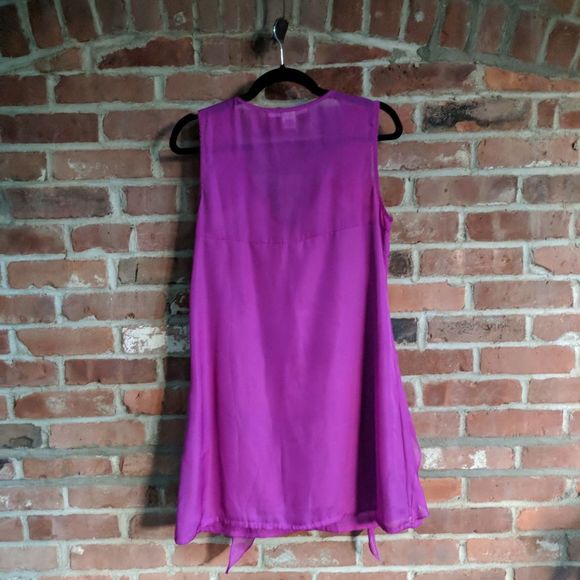 NWOT Ark & Co Ruffle Cocktail Dress sz L - Picture 5 of 7